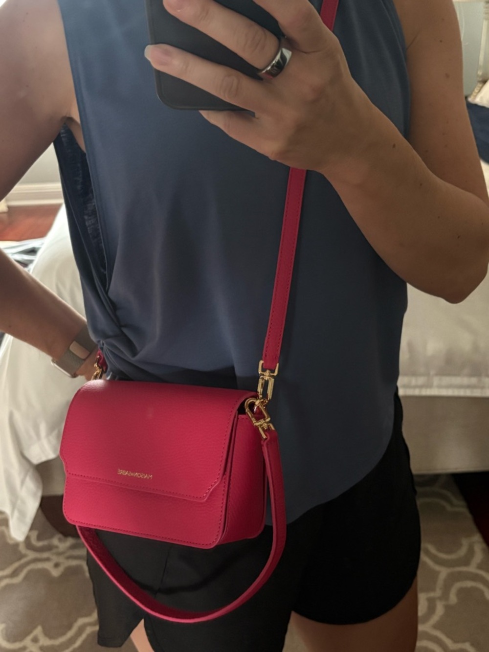 Maison de Sabre mini Leather Crossbody Bag - Picture 7 of 7
